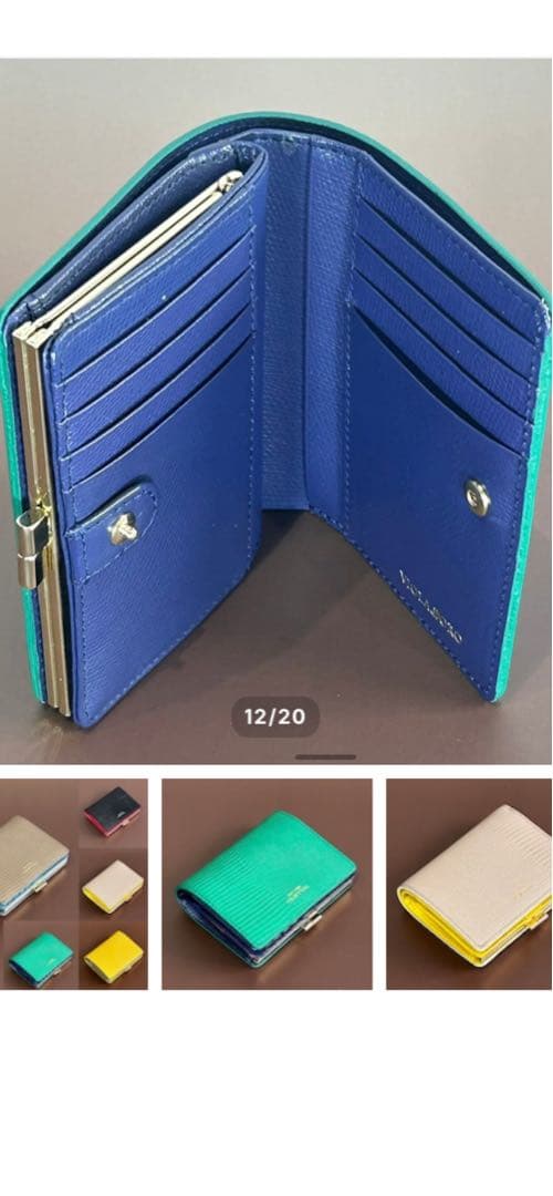 新品未使用ヴィオラドーロ 二つ折財布がま口PORTA ポルタVIOLAd'ORO