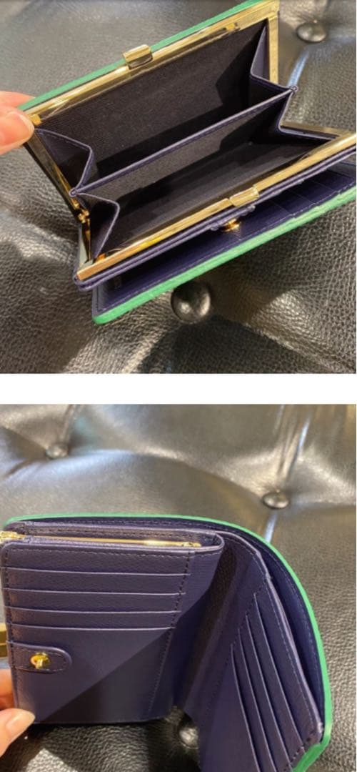 新品未使用ヴィオラドーロ 二つ折財布がま口PORTA ポルタVIOLAd'ORO