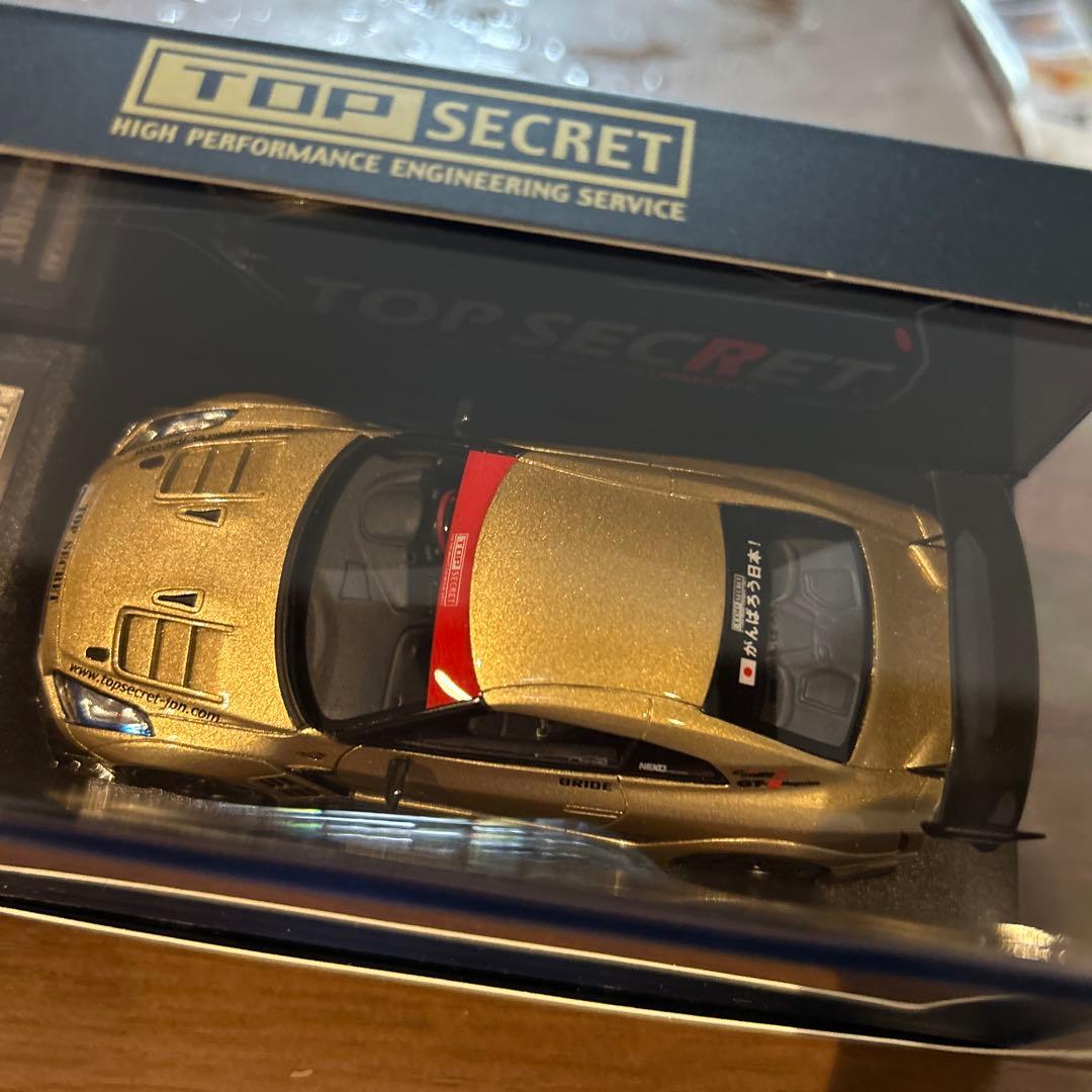 ミニカー TOP SECRET R35 GT-R TOP SECRET GOLD 1/43