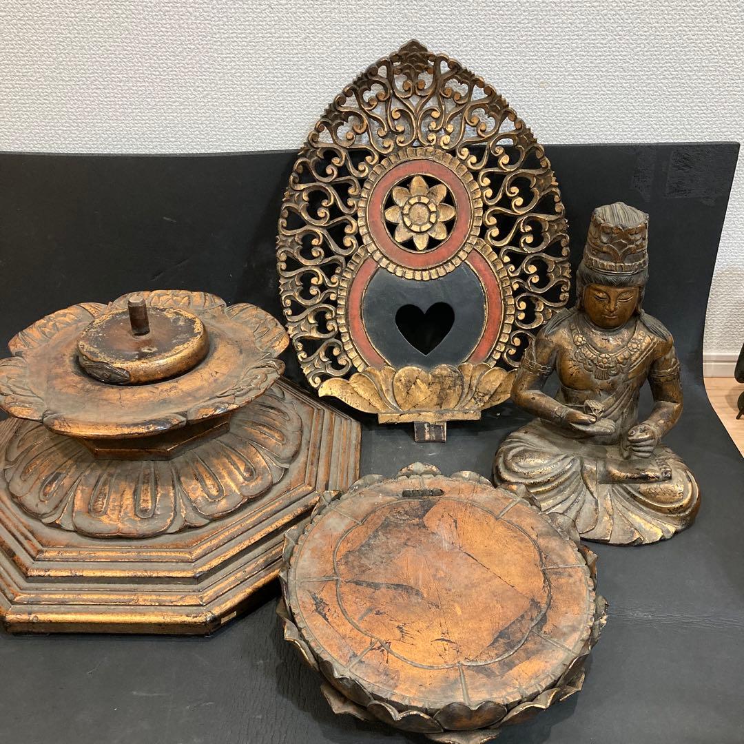 仏像　木彫　菩薩