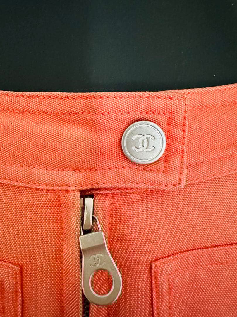 CHANEL オレンジ ワークパンツ