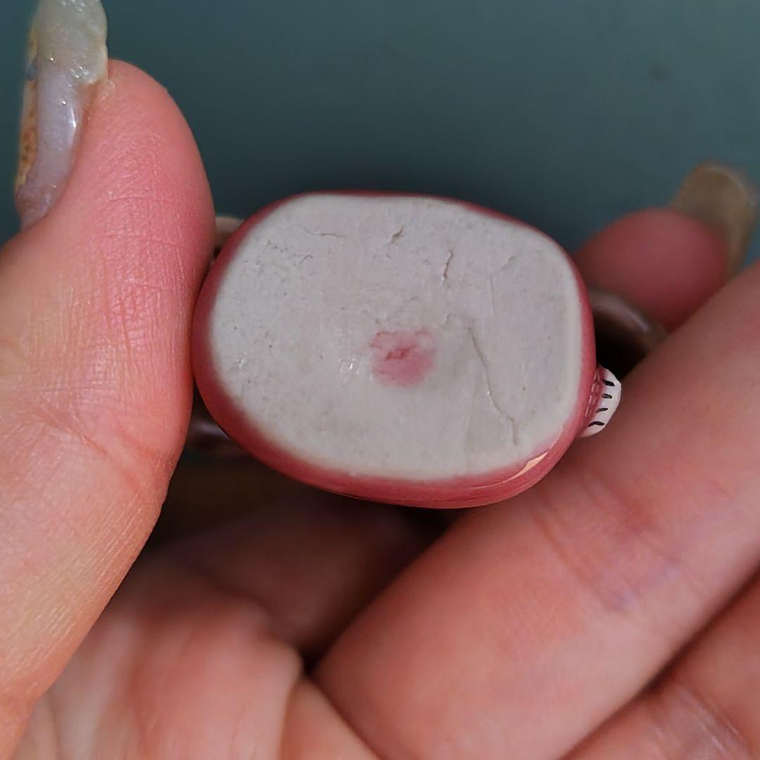 うえのえみ　陶人形　洋ナシ　ラフランス　女の子　置物