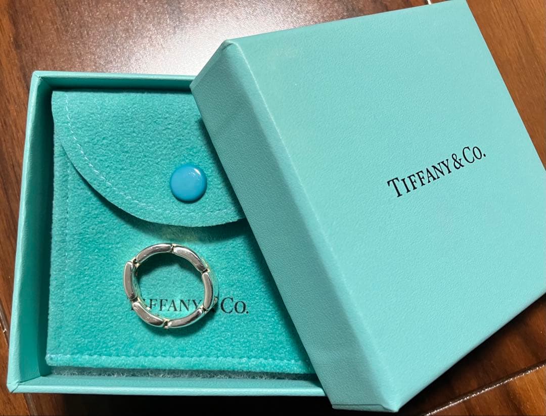 美品　オールドティファニー　Hリング