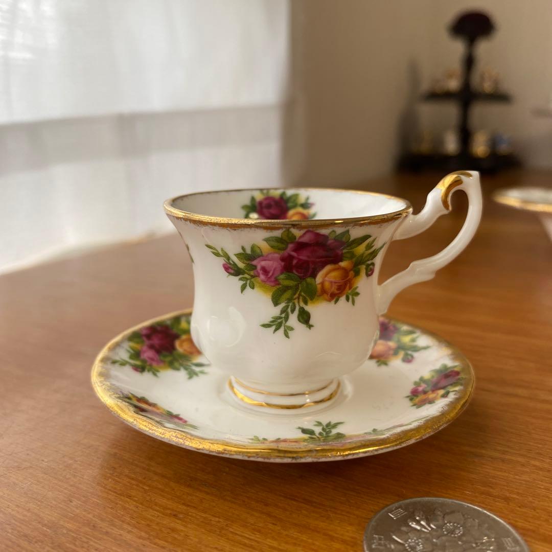 ロイヤルアルバート　オールドカントリーローズ　ミニチュア　ティーセット