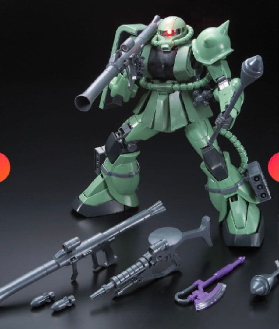 限定品　PG1/60 MS-06F ZAKU II +武器　アニメーションカラー