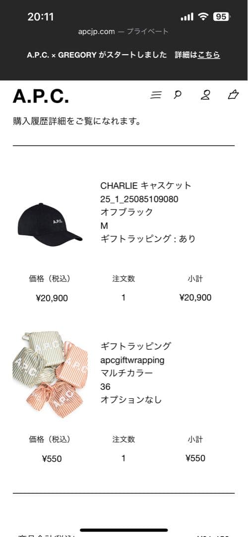 【20日まで24h以内発送‼️】【新品】A.P.C. CHARLIEキャスケット