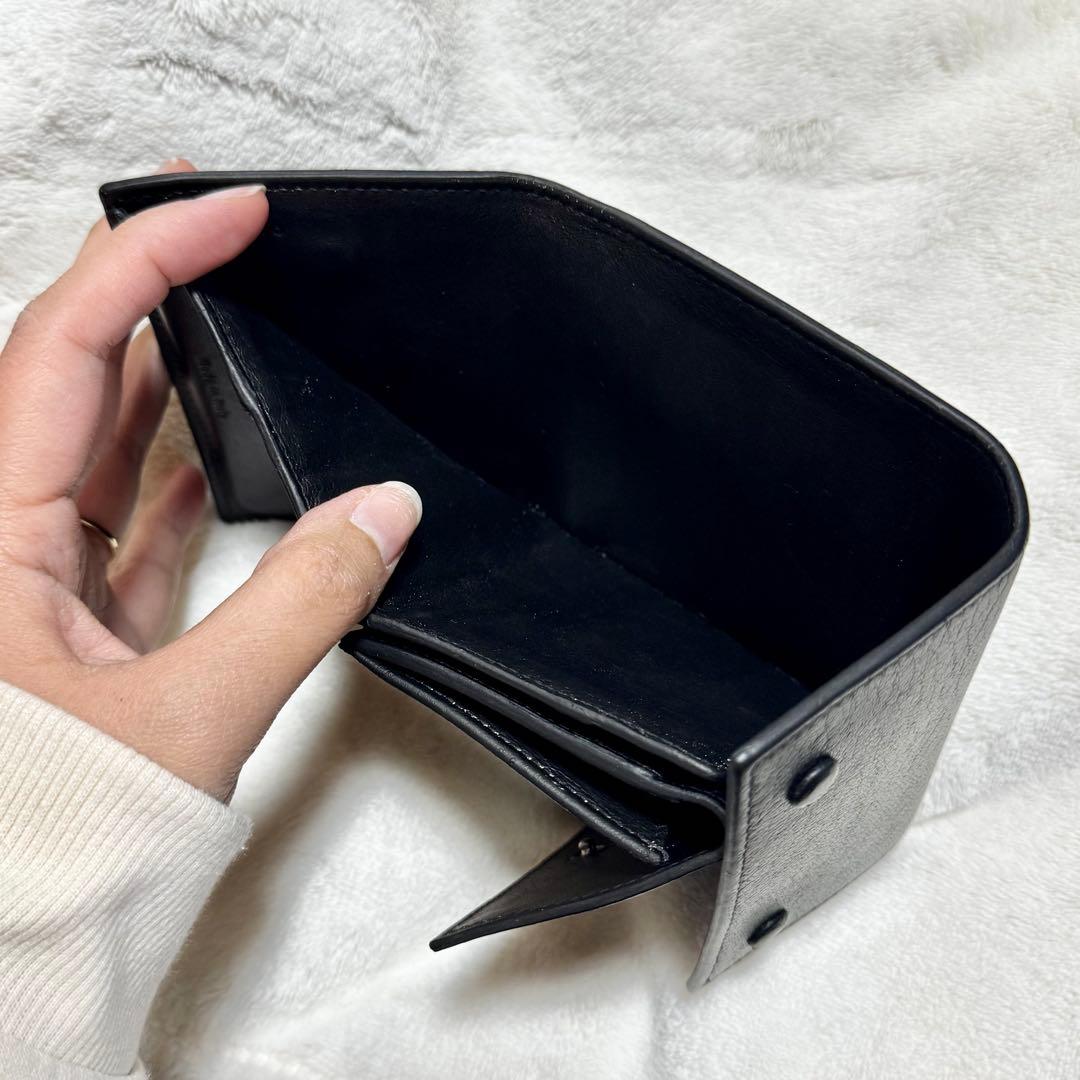 美品　セリーヌ Celine 三つ折り財布　ブラック