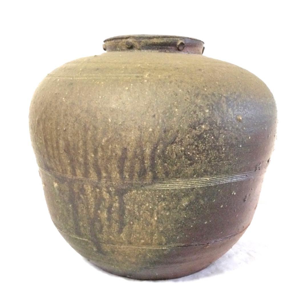 備前焼 大壷 小西陶蔵作 飾り壷 供箱付 AB4