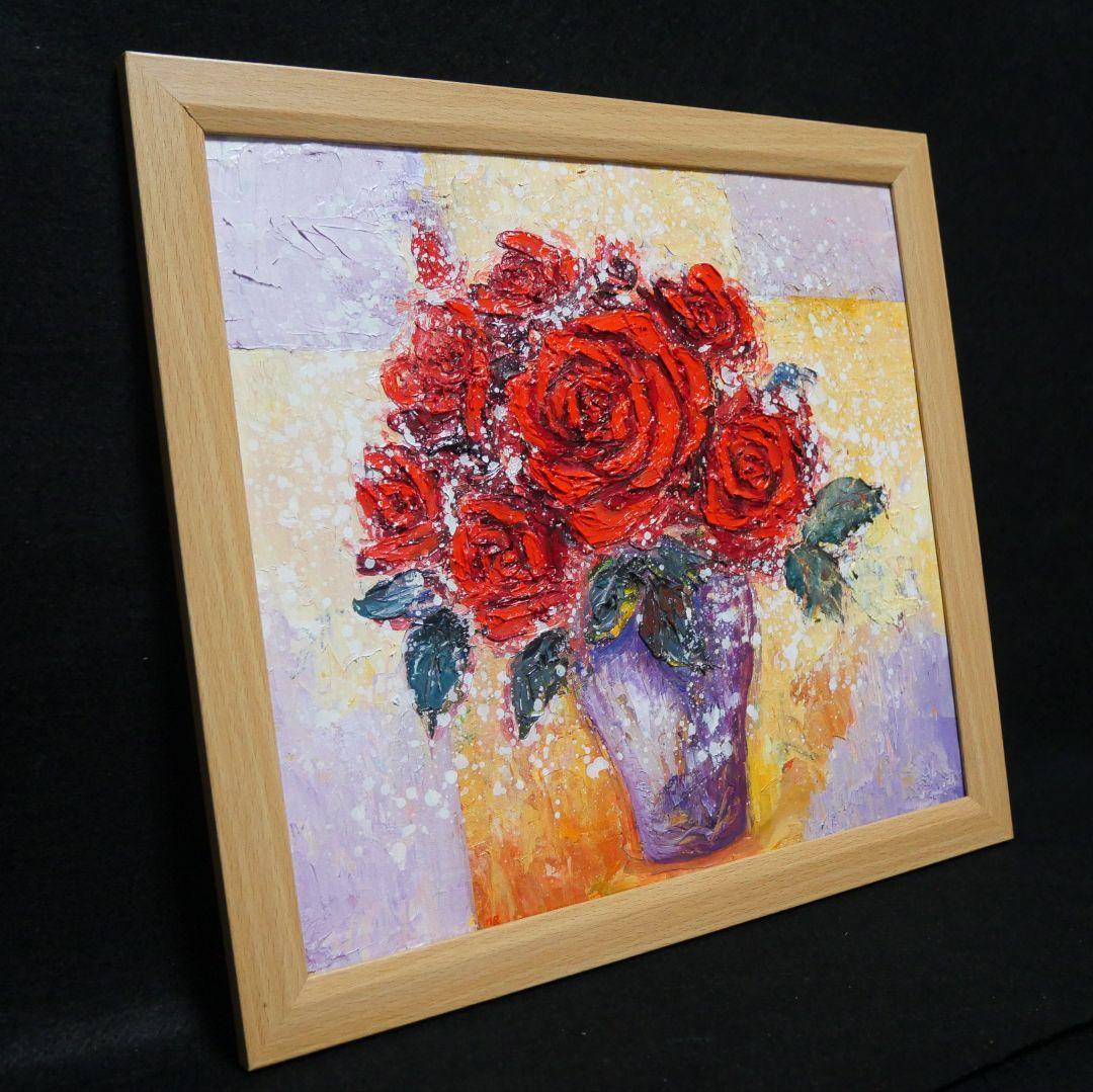 油絵 油彩 油彩画 絵 絵画 【Rose】