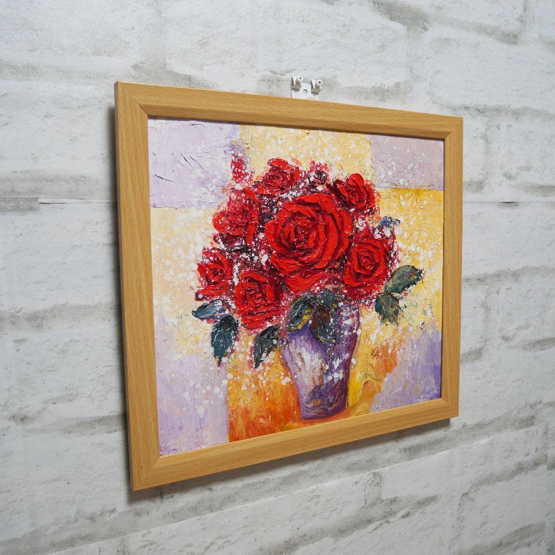 油絵 油彩 油彩画 絵 絵画 【Rose】