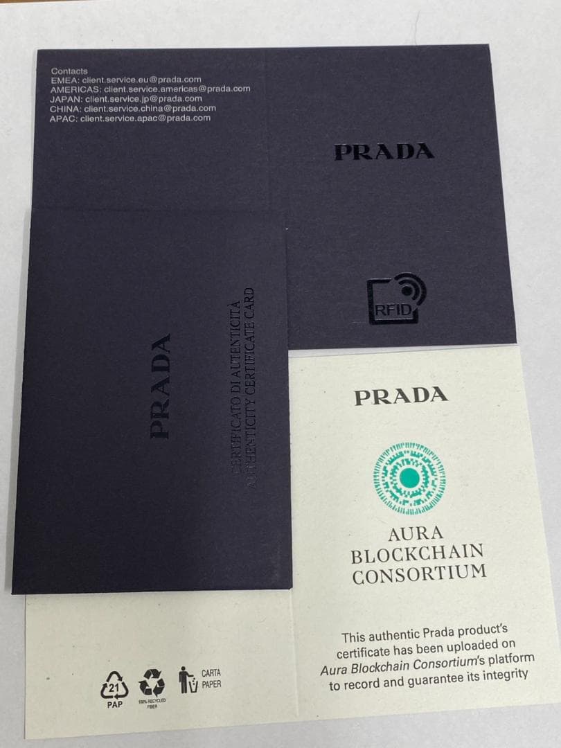 【美品】PRADA プラダ サフィアーノ レザー 財布