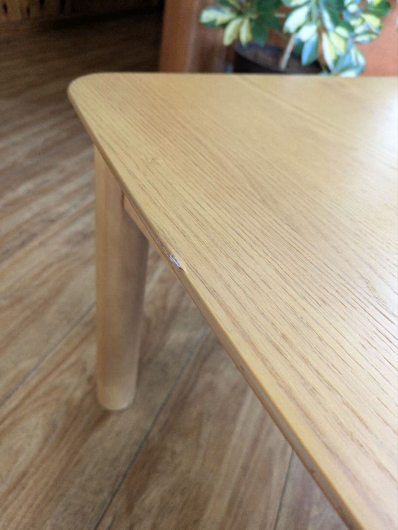 美品　ISSEIKI こたつテーブル 高さ調節　幅90cm　一生紀