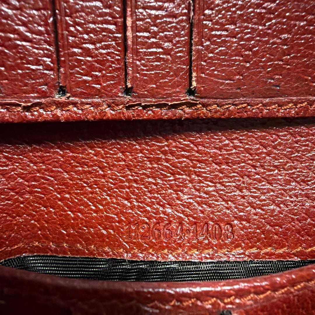 GUCCI 二つ折り財布 レッド