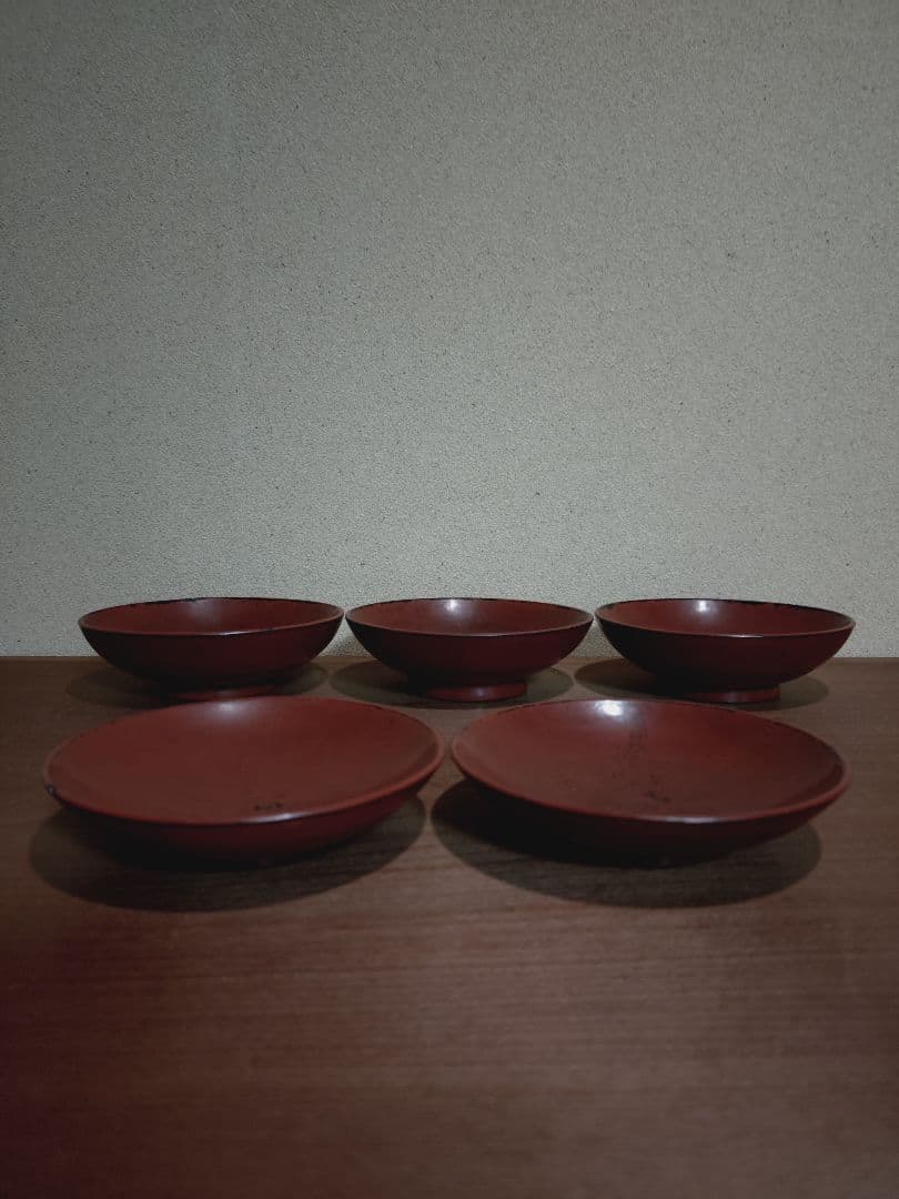 桃山〜江戸初期 根来椀 五客 合鹿椀 浄法寺 秀衡椀 漆器