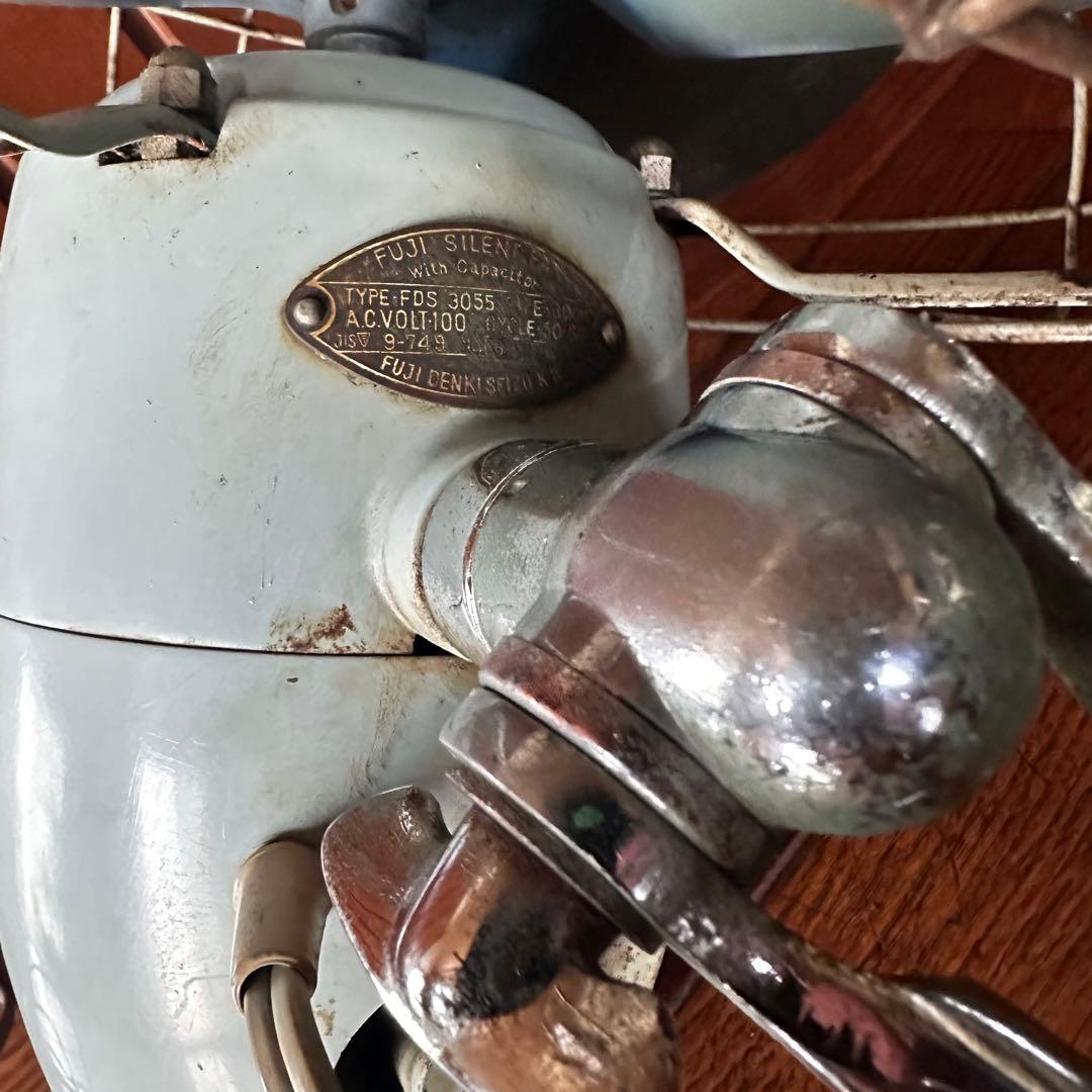 昭和レトロ　扇風機　富士電機　サイレントファン　角形　四角　希少　稼働します