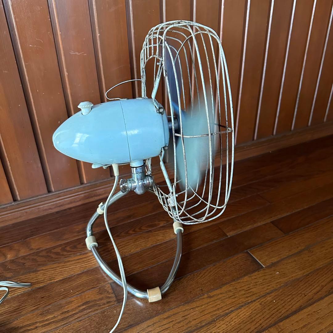 昭和レトロ　扇風機　富士電機　サイレントファン　角形　四角　希少　稼働します