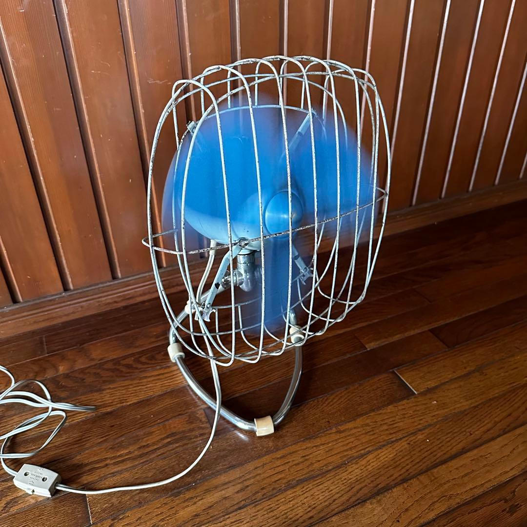 昭和レトロ　扇風機　富士電機　サイレントファン　角形　四角　希少　稼働します