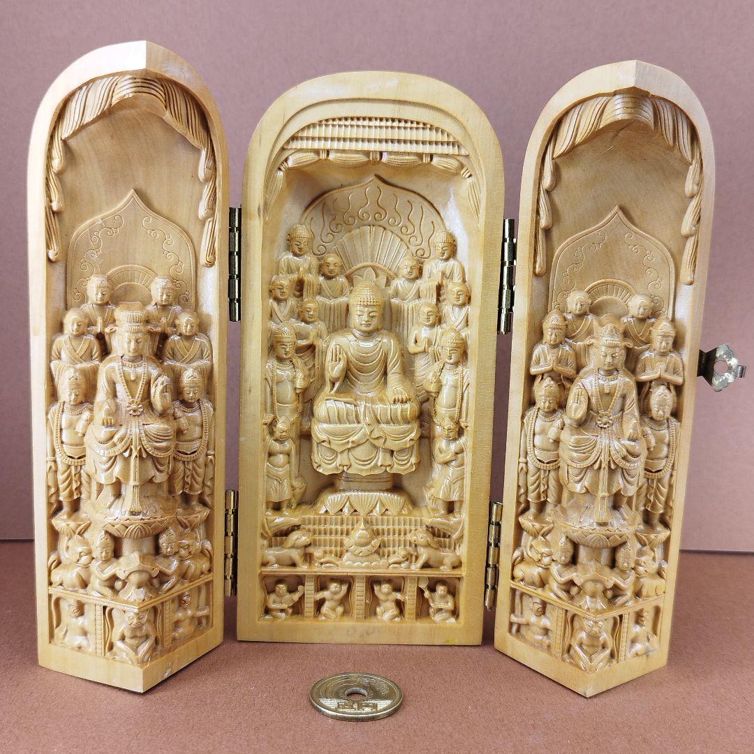 黄楊国宝緒尊仏籠精細縮尺復刻版《整理番号:BU004》