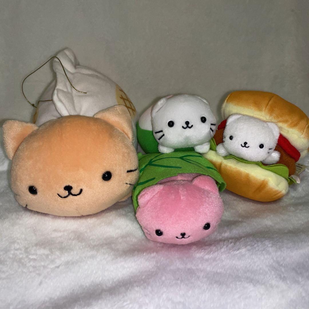 にゃんにゃんにゃんこ ぬいぐるみ 4点 当時品