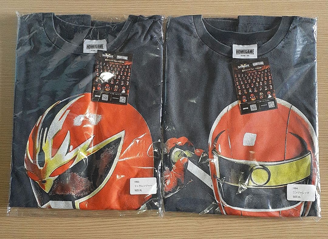 リュウレンジャー、ニンジャレッド XL Tシャツ セット