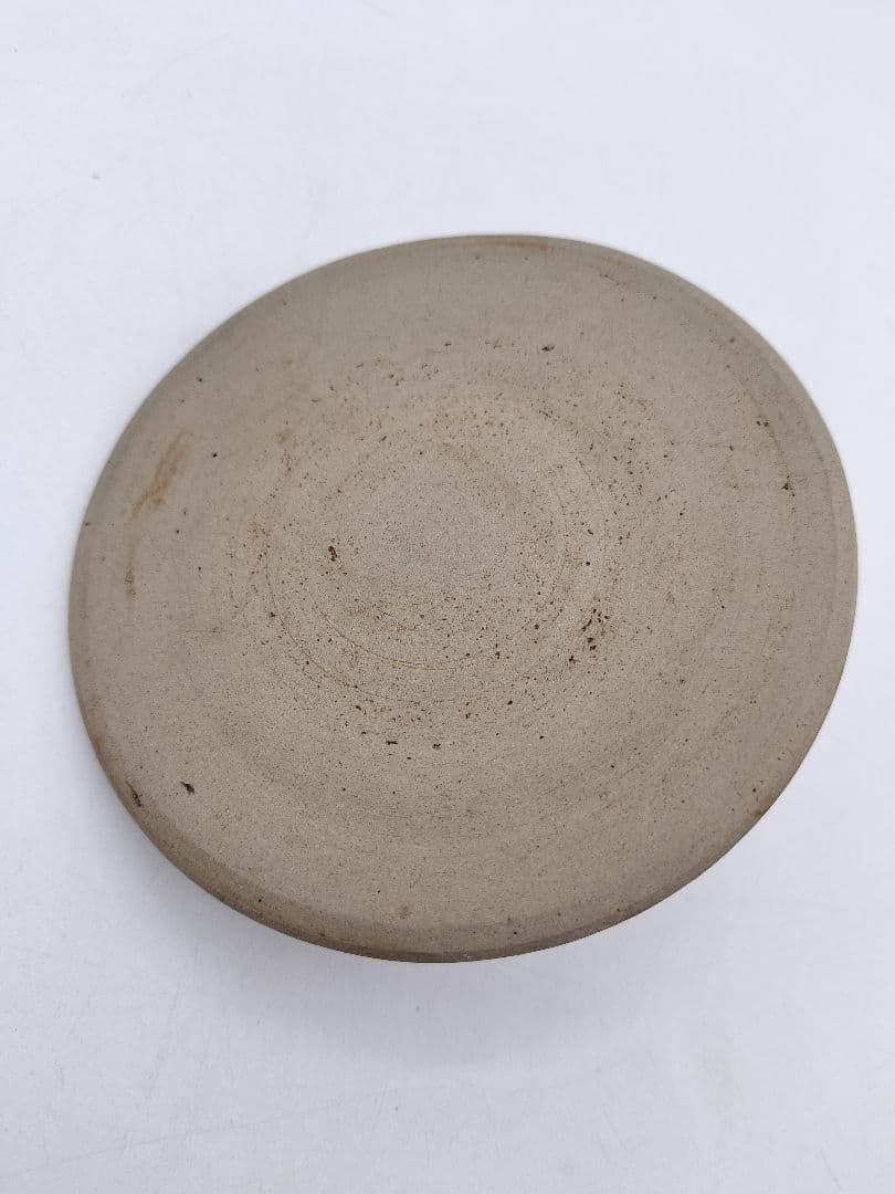 c528 水指 志戸呂 笹耳　広前心斉 替蓋付 遠州七窯　木箱 茶道具