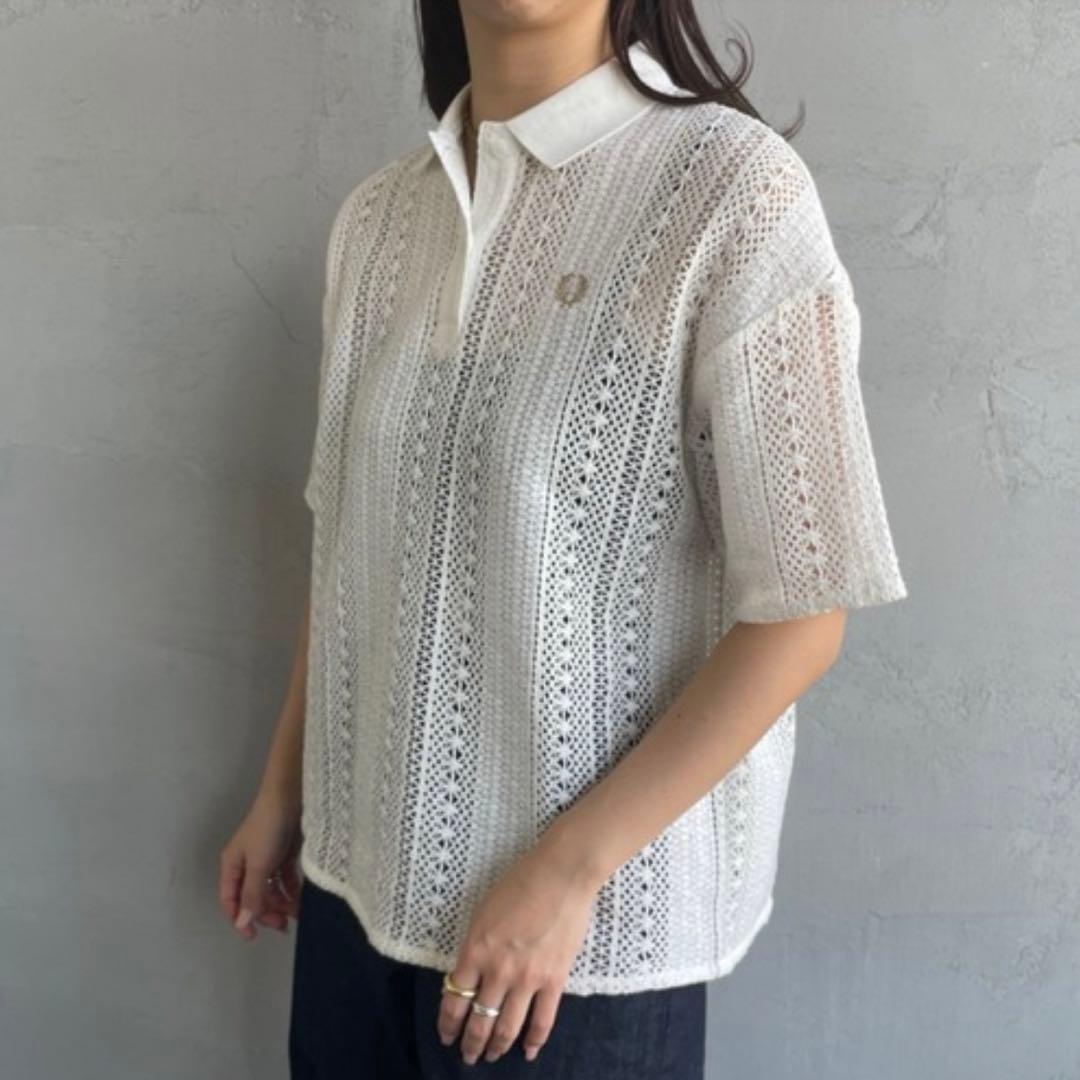 FRED PERRY フレッド ペリー コットン ラッセルレース ポロシャツ