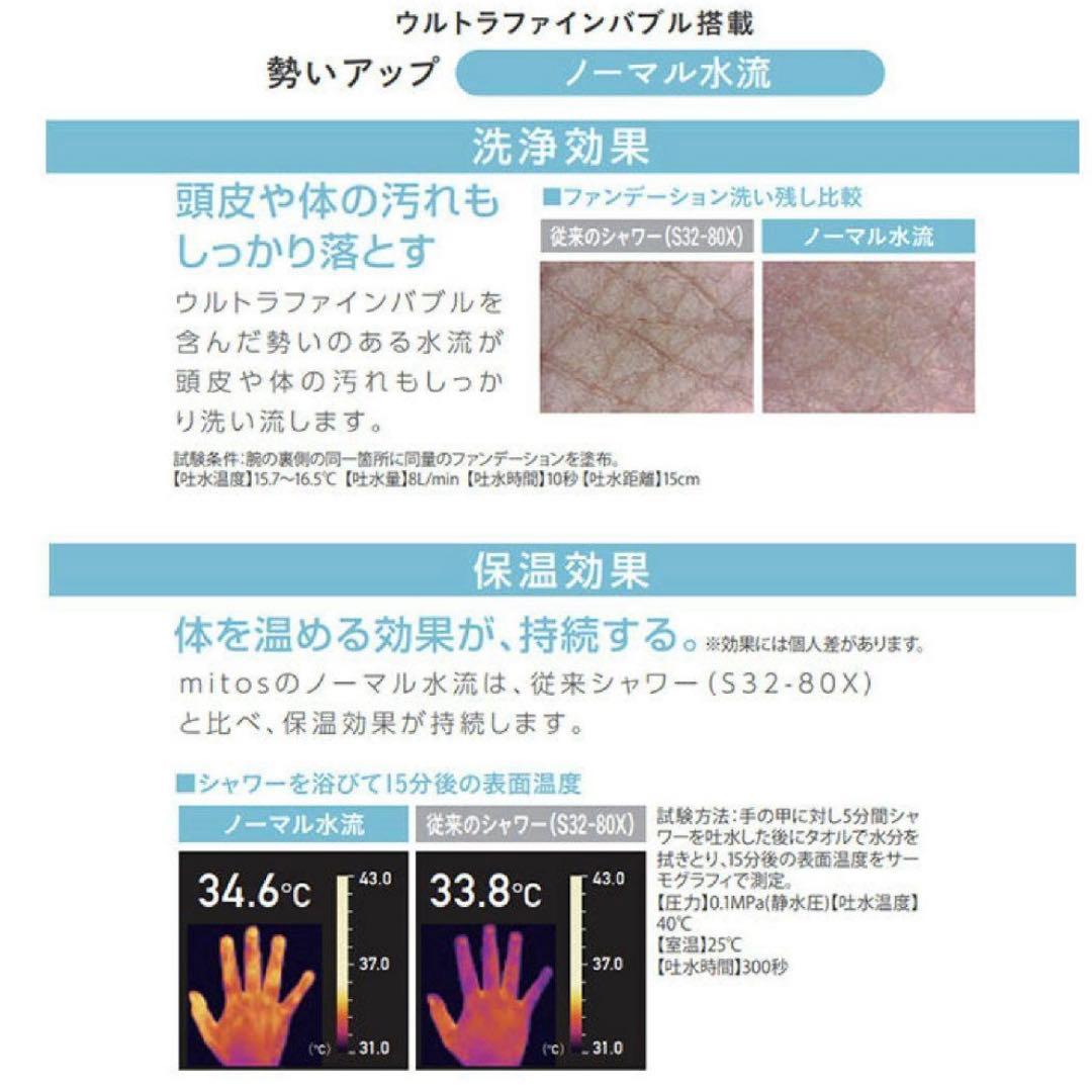 ミトス mitos ウルトラファインバブル搭載 シャワーヘッド SANEI