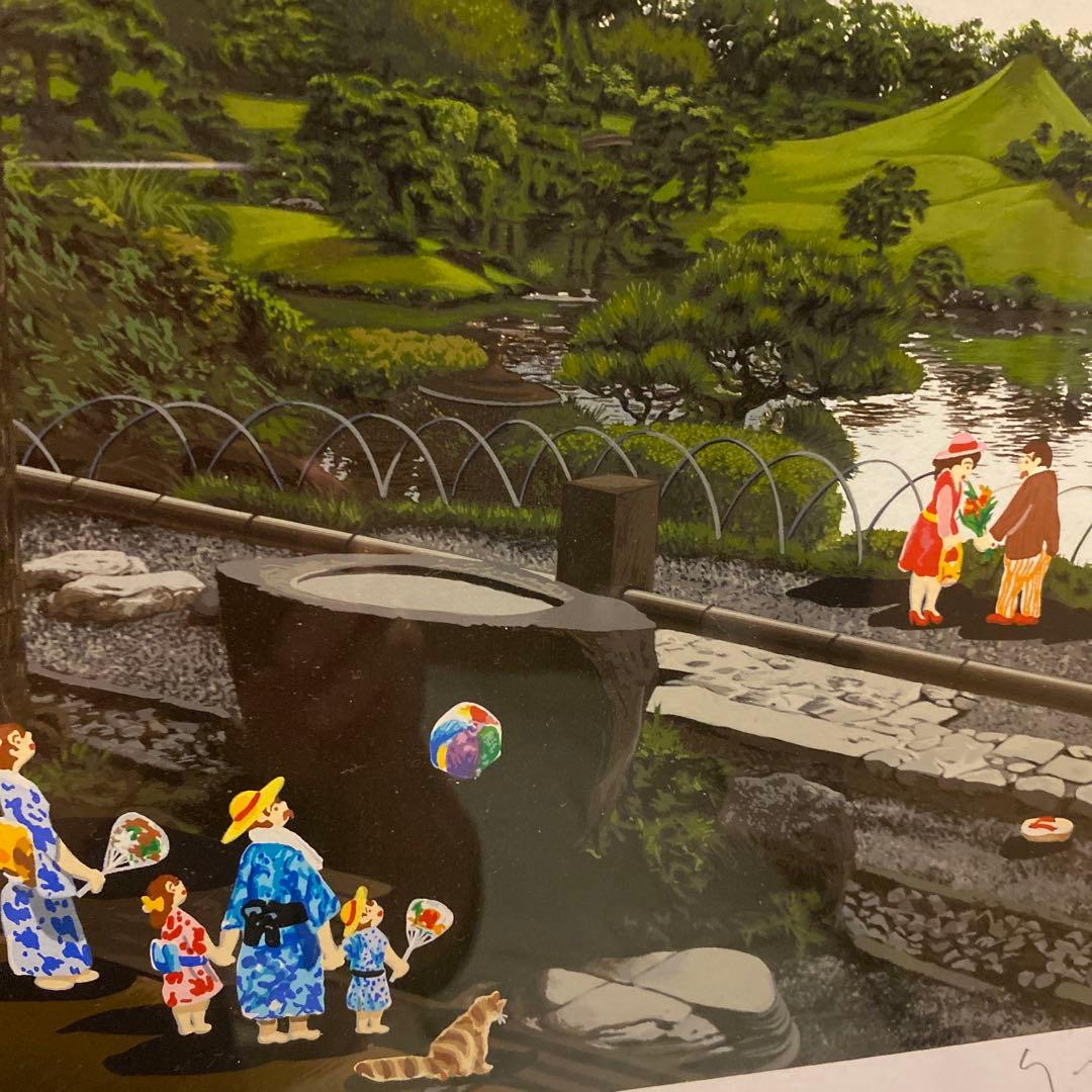 ヒロヤマガタ シルクスクリーン １９９９ 水前寺公園 日本のエッセンス