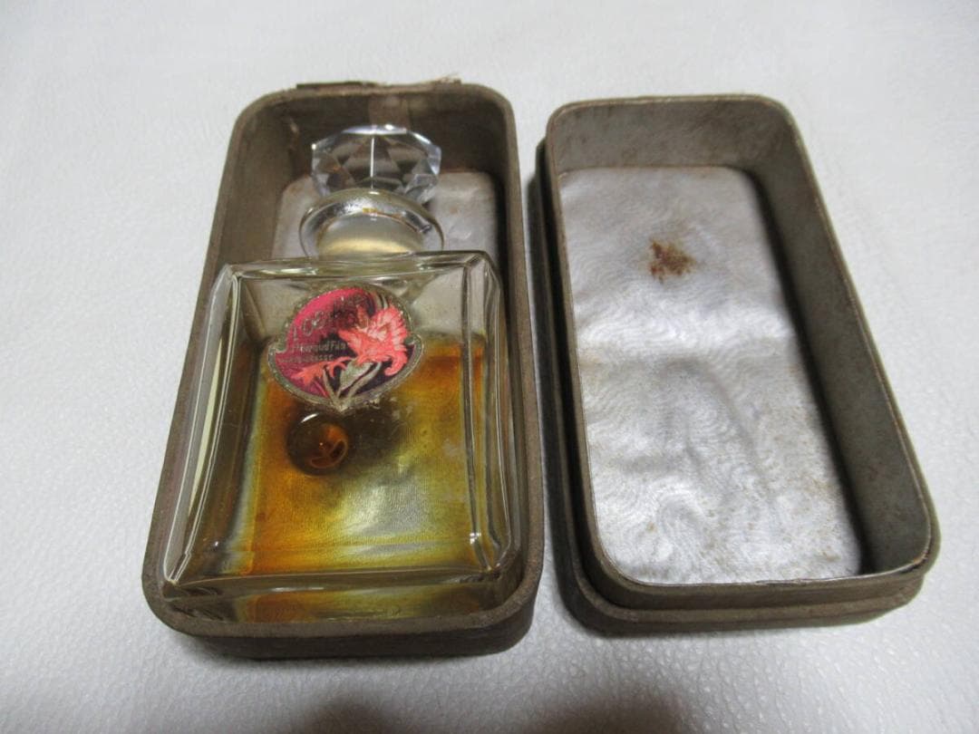◆極希少 美品 1920年頃 仏製 共箱付！バカラ製「L'OEILLET」香水瓶
