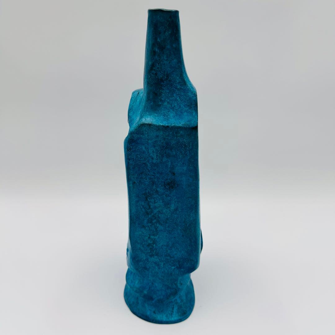 【池田満寿夫  ブロンズ花瓶『煌』　共箱】花器　骨董　アンティーク　インテリア