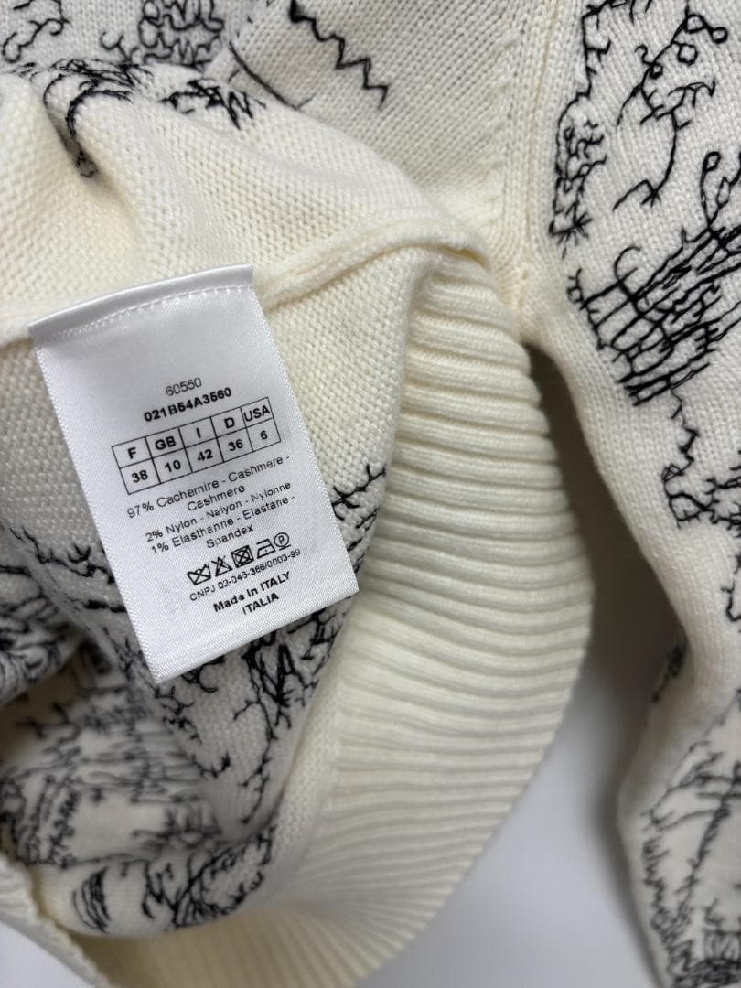ホワイト ディオール　セーター ニット サイズ38