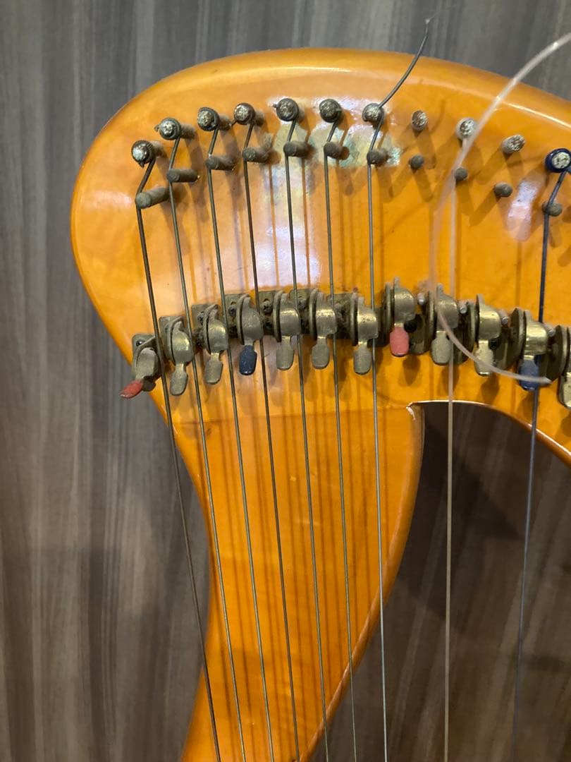 アイリッシュハープ　AOYAMA HARP 　飴色　チューニングトレーナー