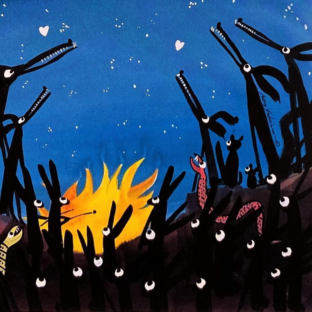 ジェリーフーリマン、【心臓を愛す】、希少な額装用画集より、新品額装付