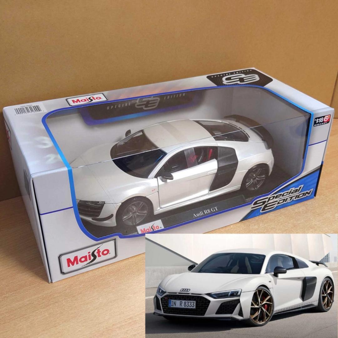 1/18 アウディ Audi R8 GT ホワイト マイスト製 ダイキャスト製