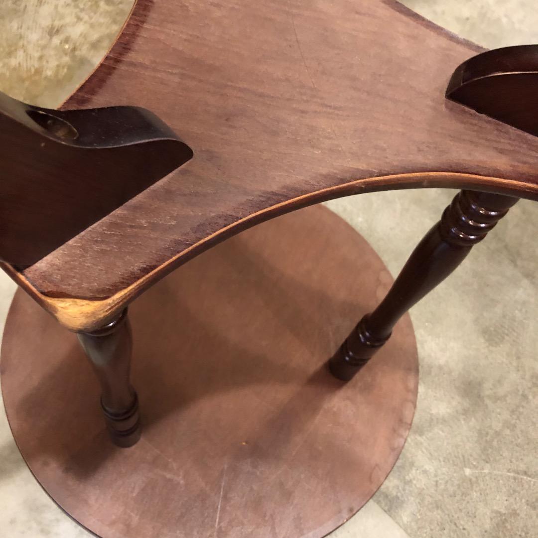 木製ラウンドテーブル　サイドテーブル　クラッシック　ミニテーブル　飾り棚　置台