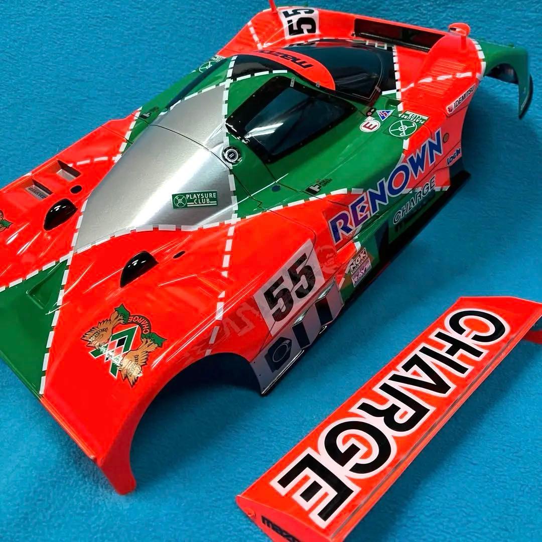 タミヤ RCカーボディ & タイヤ、ホイール　マツダ 787B 塗装ミスあり