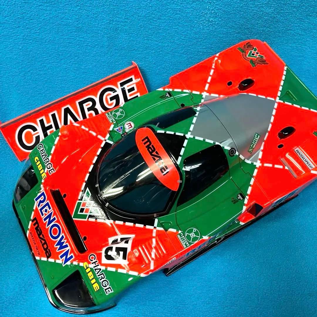 タミヤ RCカーボディ & タイヤ、ホイール　マツダ 787B 塗装ミスあり