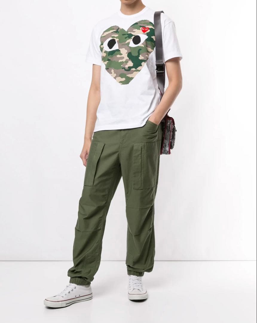 PLAY カモフラージュハート Tシャツ Lサイズ