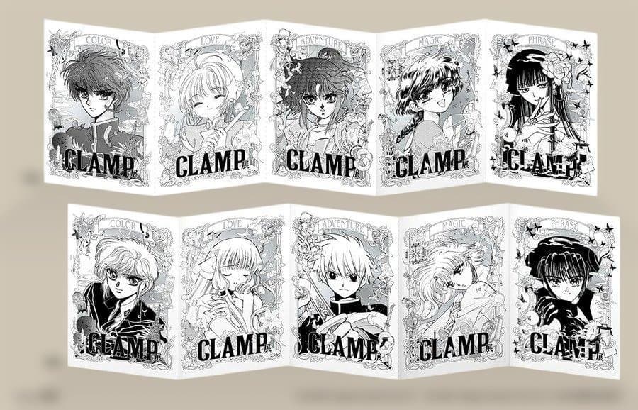 CLAMP展　開幕記念限定チケット特典　特製5連カード