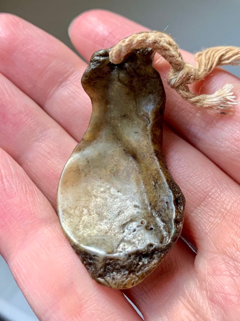 呪物　カパラ　天珠　チベット　カパーラ　頭蓋骨　根付　クマントーン　プラクルアン