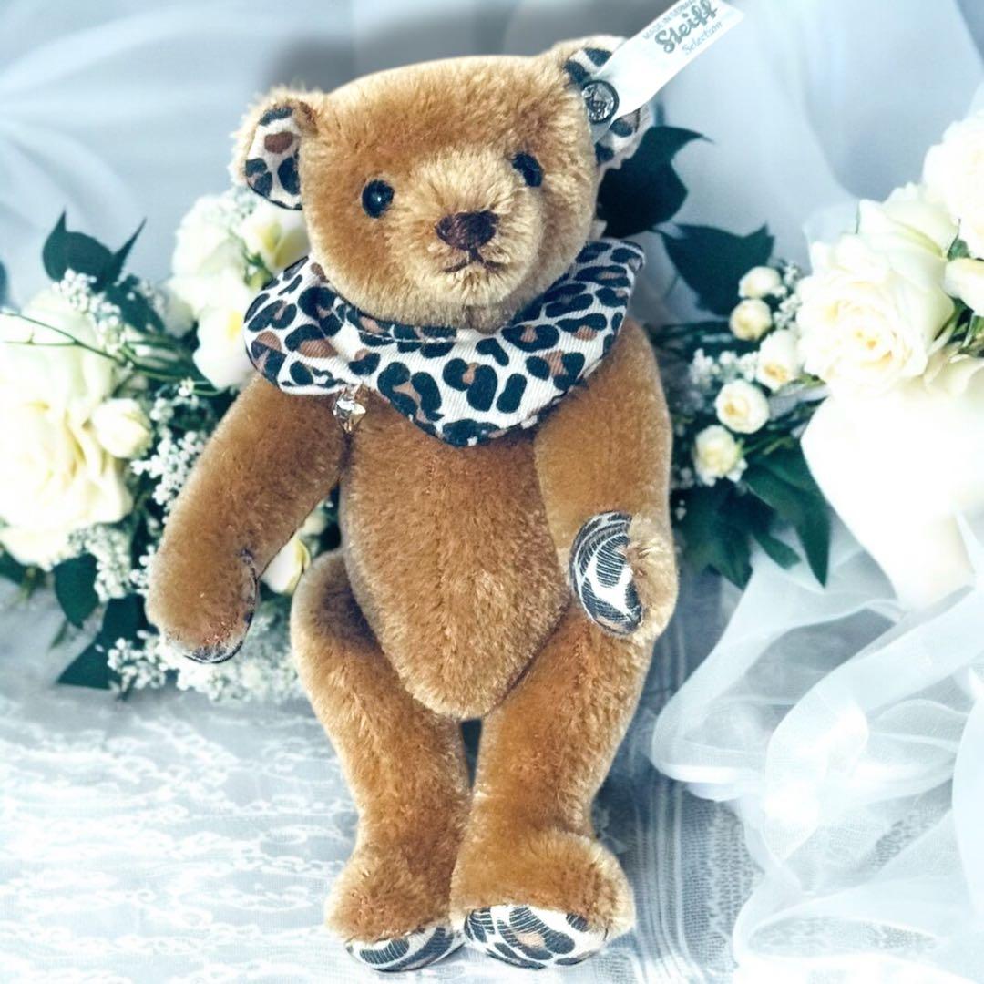 シュタイフ Steiff テディベア レオ 限定 スワロフスキー 美品 レア