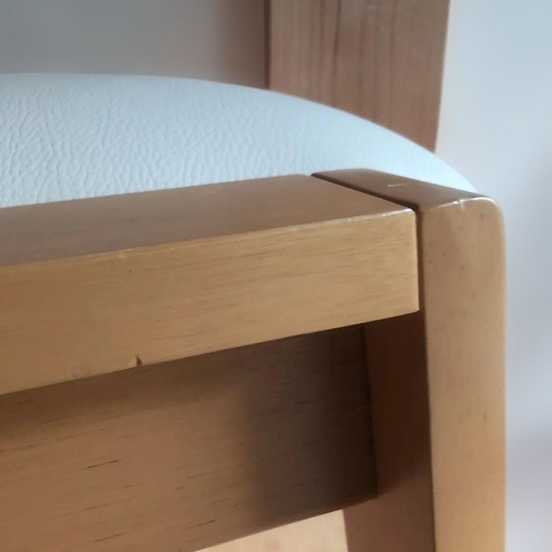 スツール ２脚セット ナチュラル スタッキングチェア 北欧 ベルメゾン