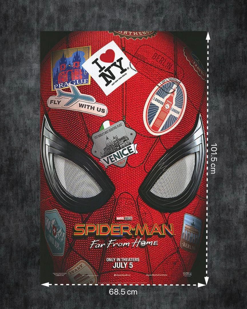 映画館用両面印刷ポスター:スパイダーマン ファーフロムホーム マーベル