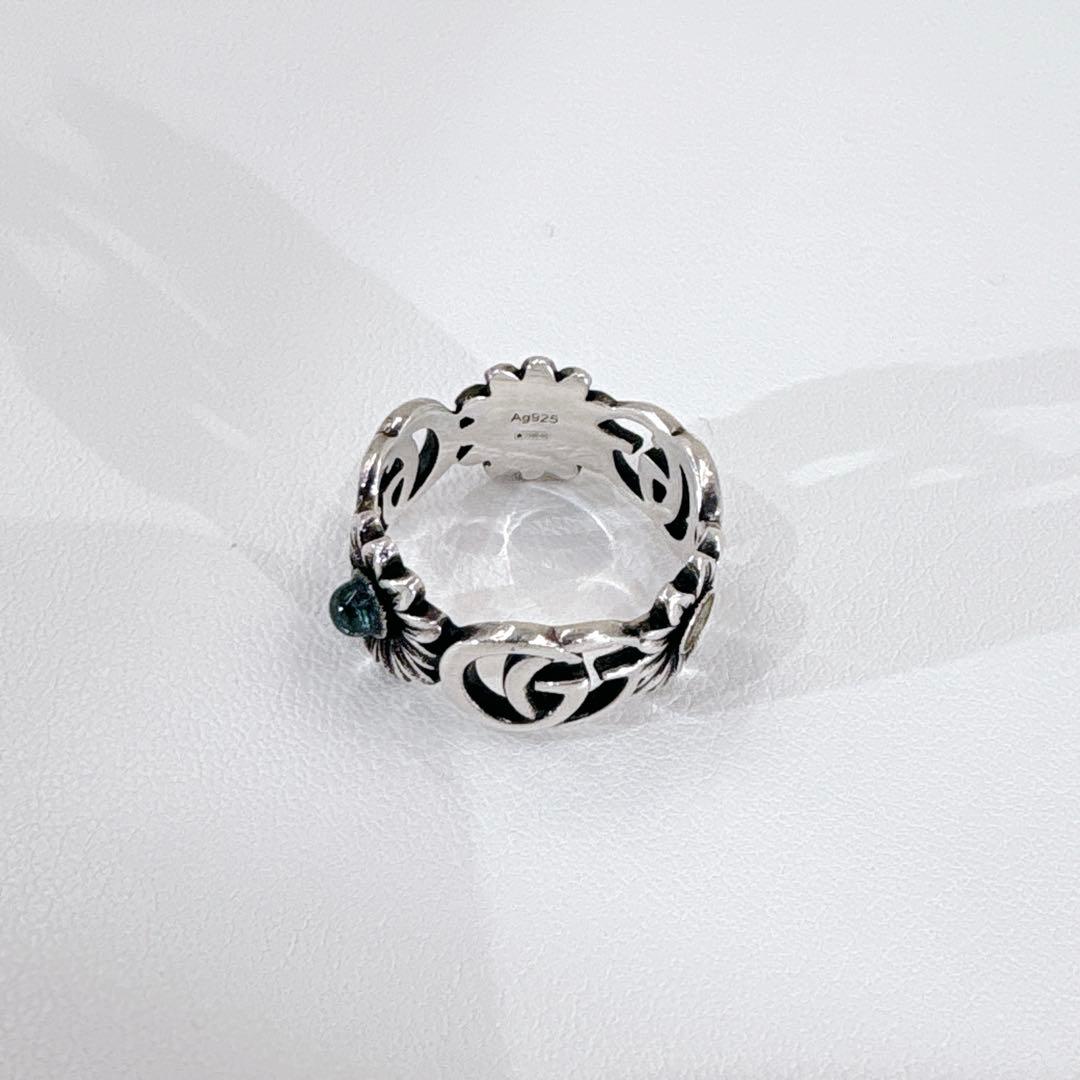 美品 グッチ ダブルG マザーオブパール リング 指輪 13号