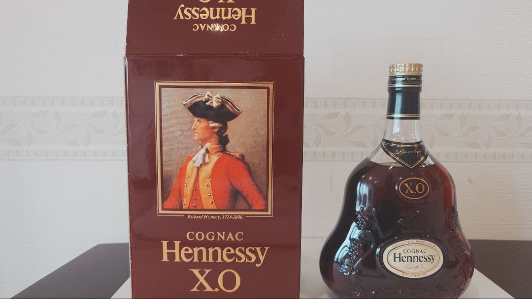 コニャック Hennessy ヘネシー X.O 金キャップ 箱付 700ml