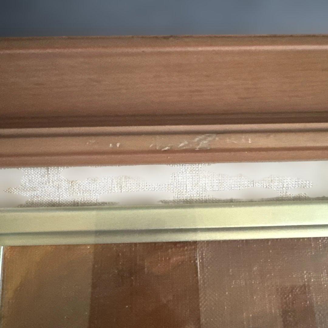 抽象的な人物画 木製フレーム付き