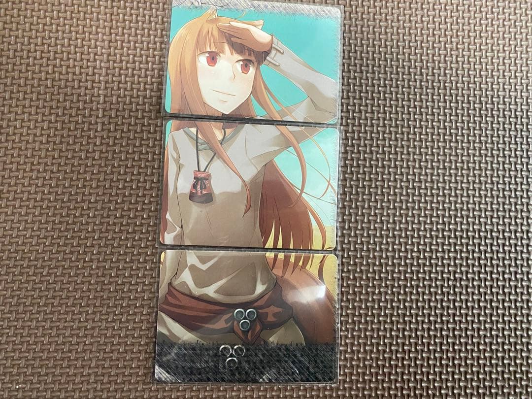 狼と香辛料 アニメ 1期 ホロ 3枚 完成 カード