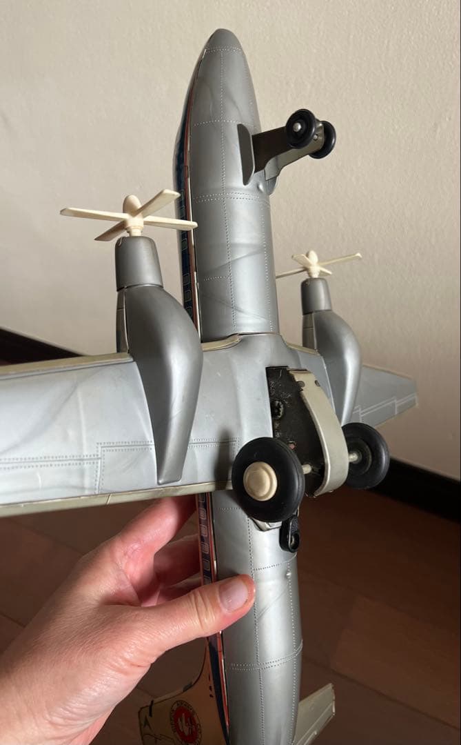 【昭和レトロ】YS-11A 飛行機 全日空 ブリキ 野村トーイ 大型希少モデル