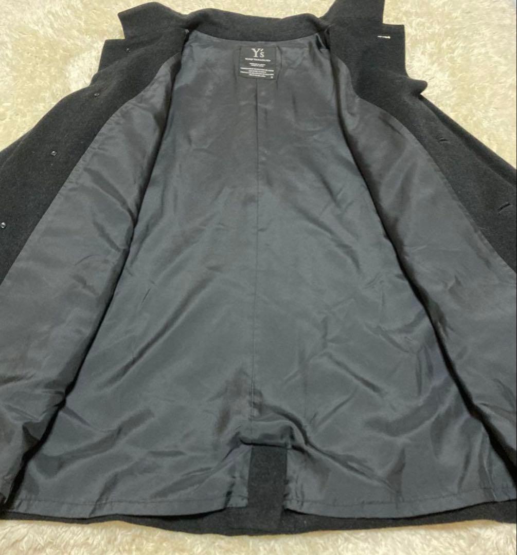 【希少】Y's ウールコート ステンカラー チェスター