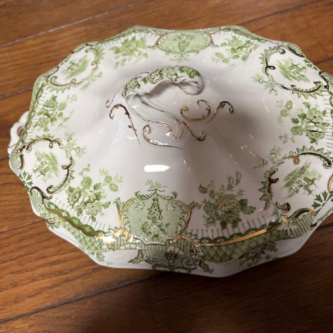 限定最終アンティークウェッジウッド高額キャセロールヴィンテージ形が凝ったデザイン